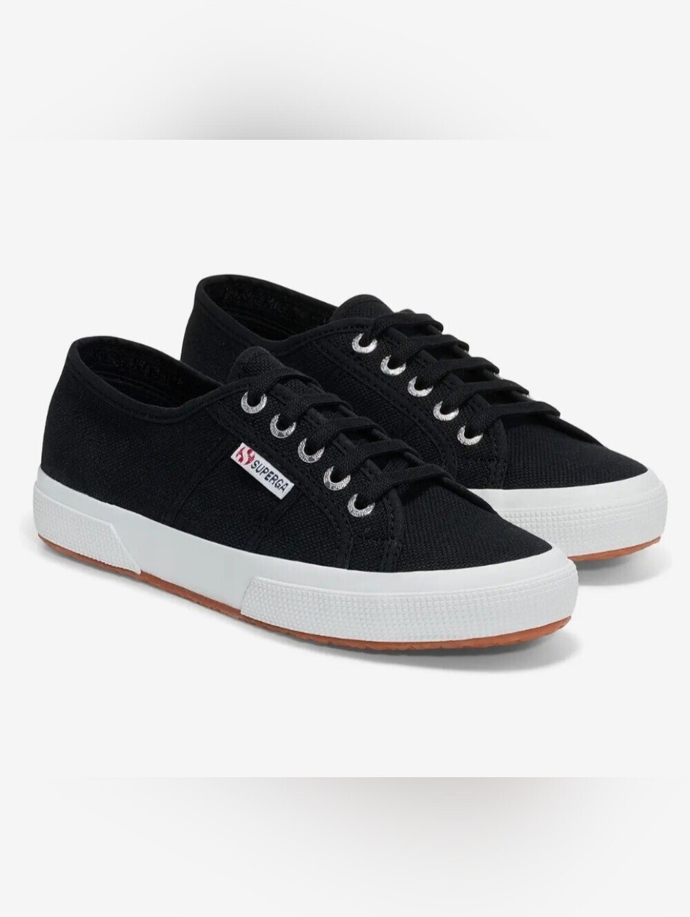 Superga 2750 Black Canvas Cotto Sneakers NwT 6.5